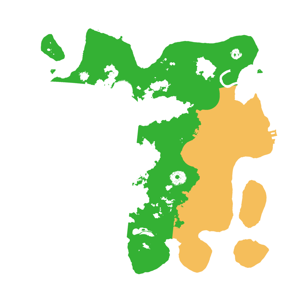 Biome Rust Map: Procedural Map, Size: 3000, Seed: 33000