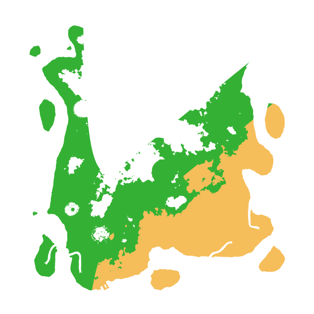 Biome Rust Map: Procedural Map, Size: 3500, Seed: 1048