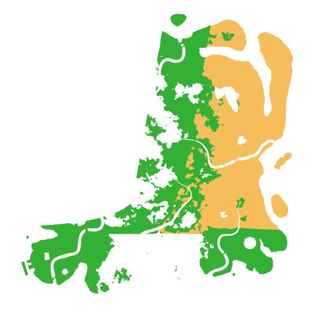 Biome Rust Map: Procedural Map, Size: 4500, Seed: 620786594