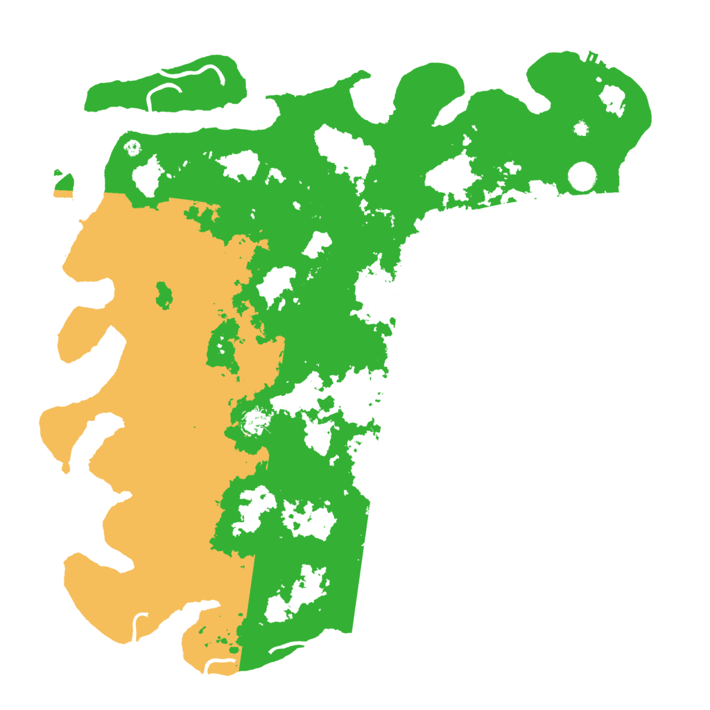 Biome Rust Map: Procedural Map, Size: 4500, Seed: 2568118