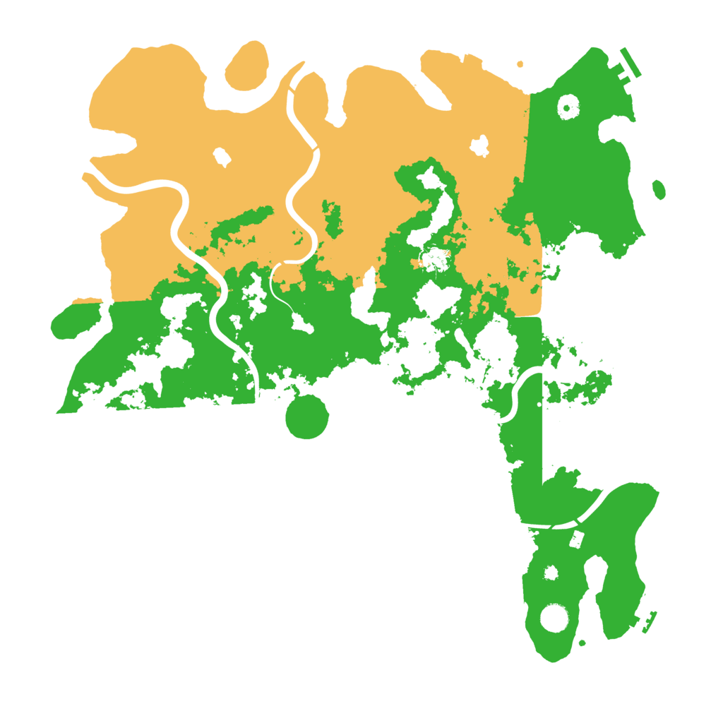 Biome Rust Map: Procedural Map, Size: 4500, Seed: 3186887