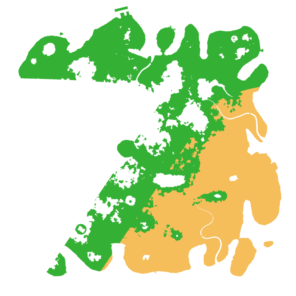 Biome Rust Map: Procedural Map, Size: 4500, Seed: 5704585