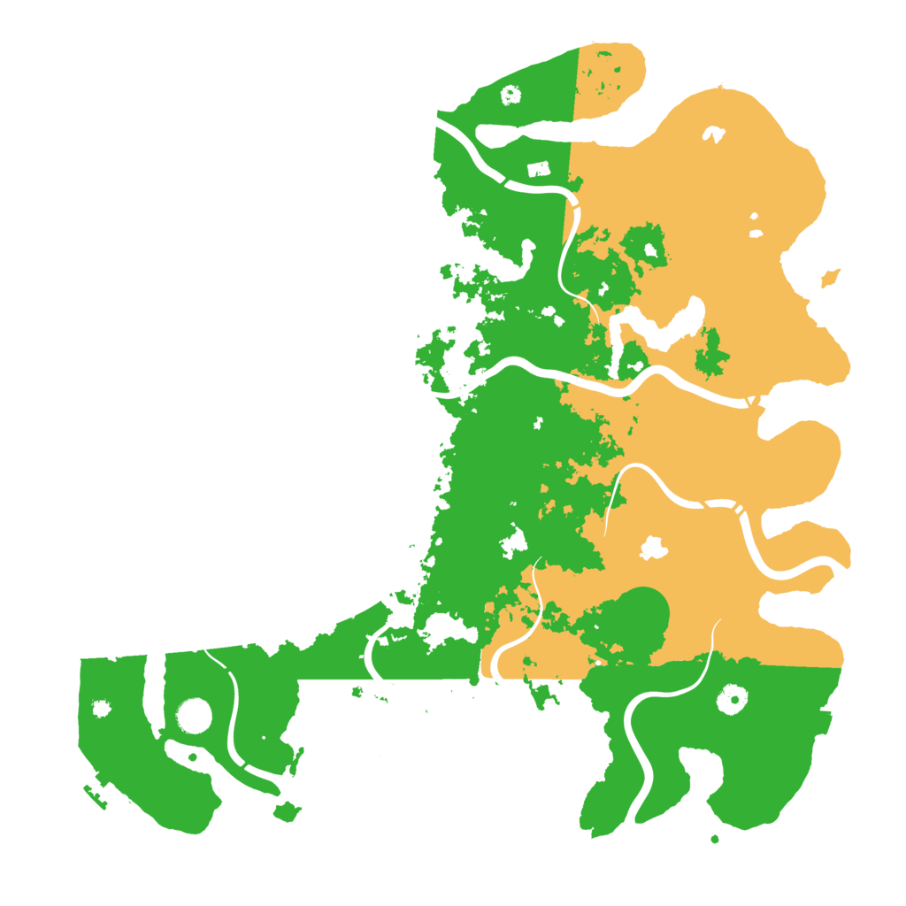 Biome Rust Map: Procedural Map, Size: 4500, Seed: 1230582