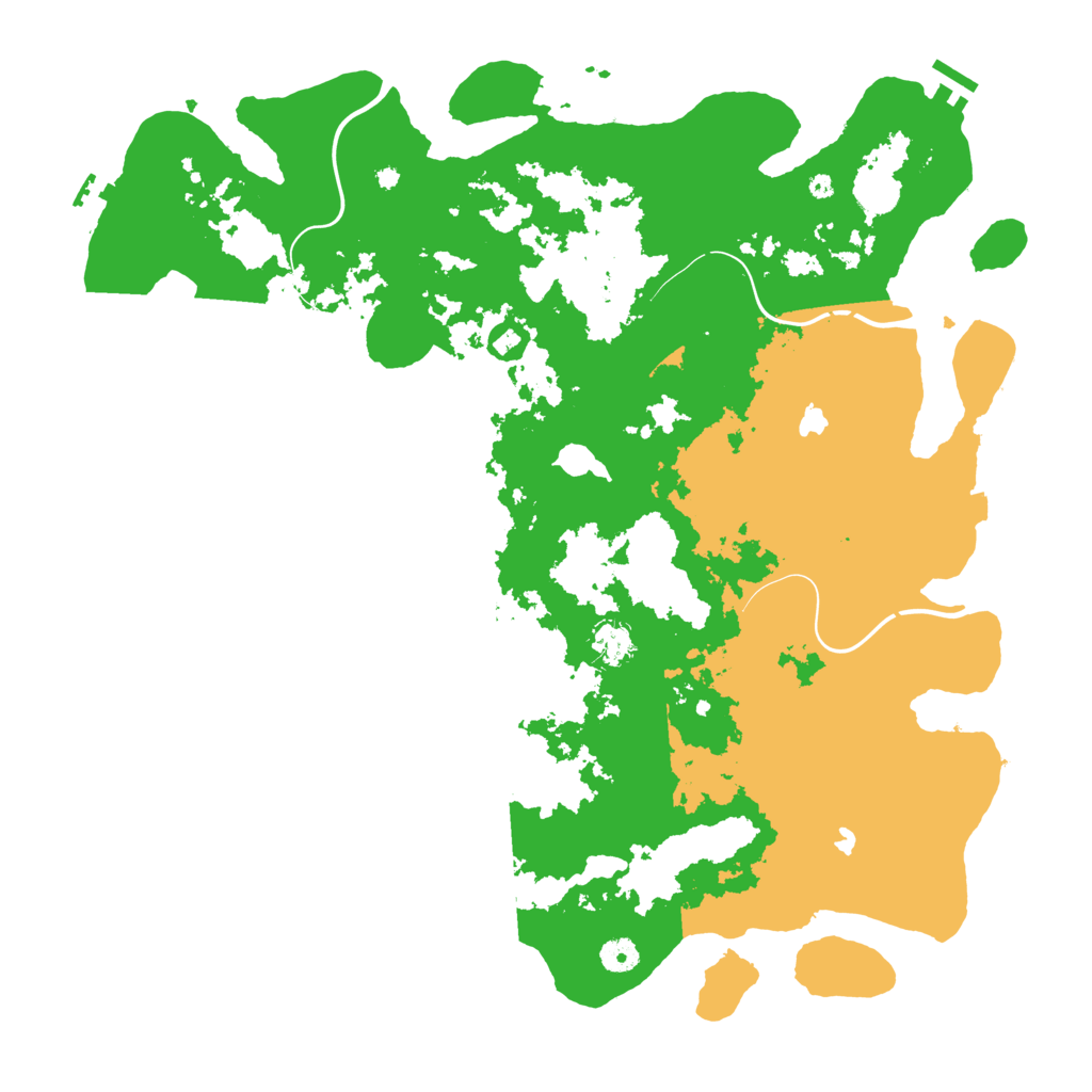 Biome Rust Map: Procedural Map, Size: 4500, Seed: 3860272