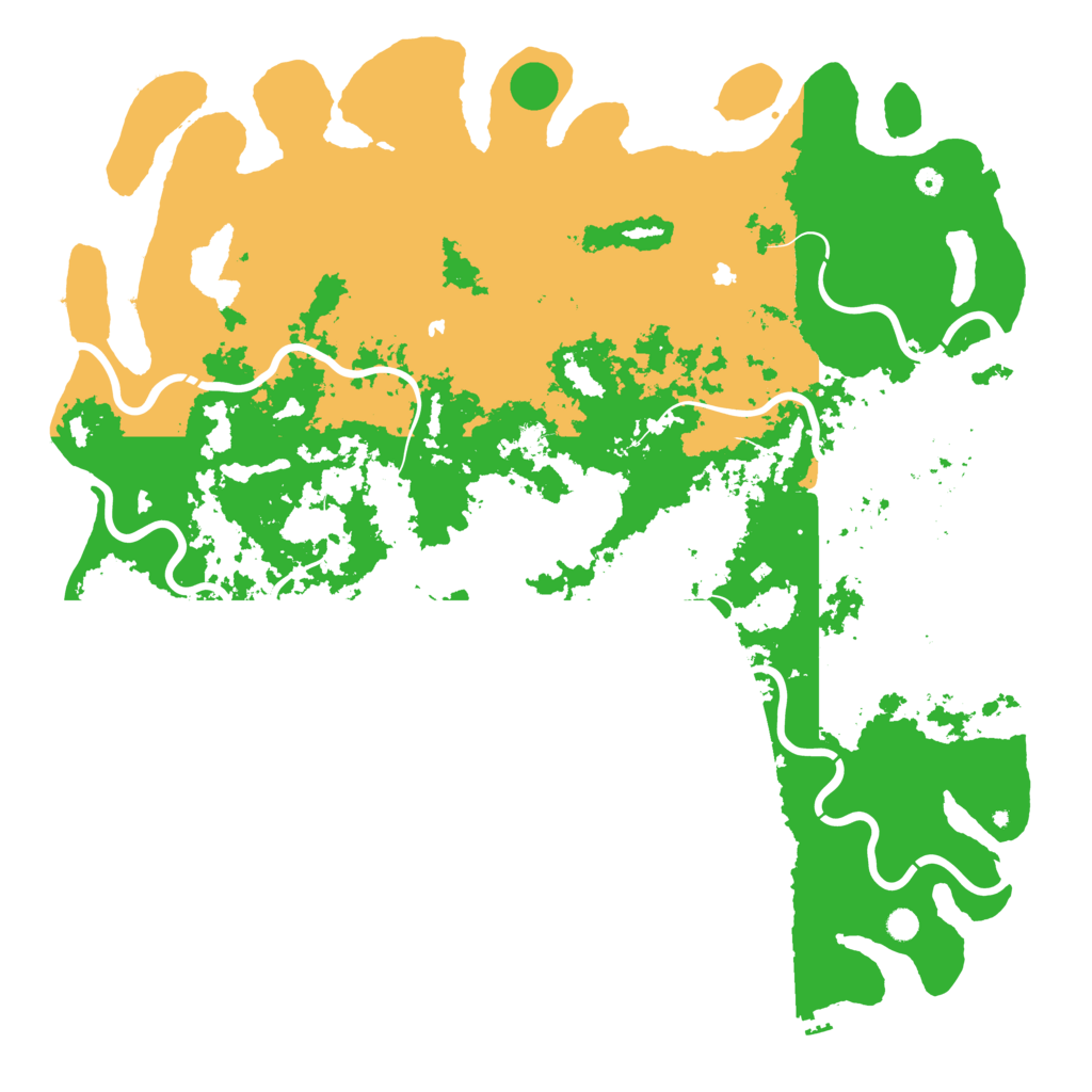 Biome Rust Map: Procedural Map, Size: 6000, Seed: 157838