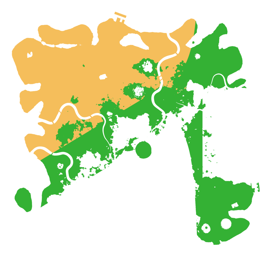 Biome Rust Map: Procedural Map, Size: 4500, Seed: 3685541
