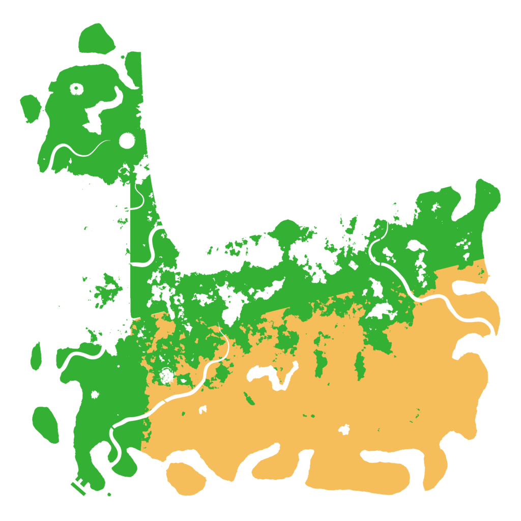 Biome Rust Map: Procedural Map, Size: 6000, Seed: 672588