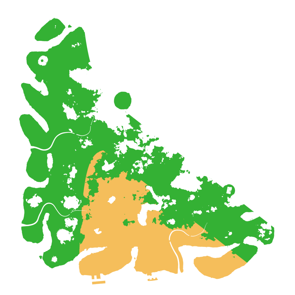 Biome Rust Map: Procedural Map, Size: 4500, Seed: 7975