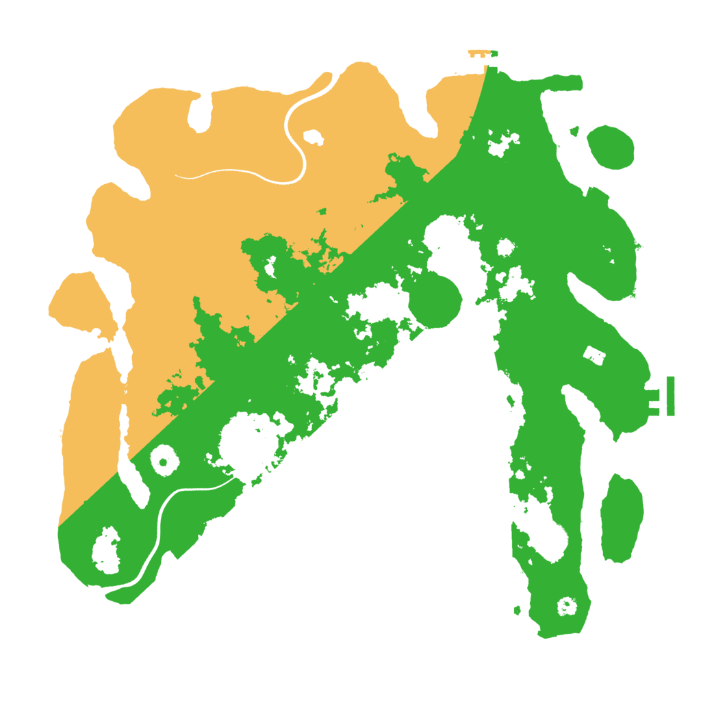 Biome Rust Map: Procedural Map, Size: 3600, Seed: 846157