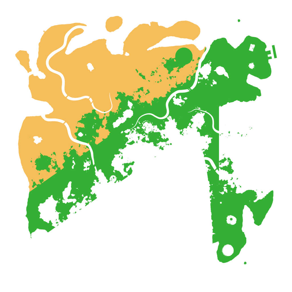 Biome Rust Map: Procedural Map, Size: 4500, Seed: 120399