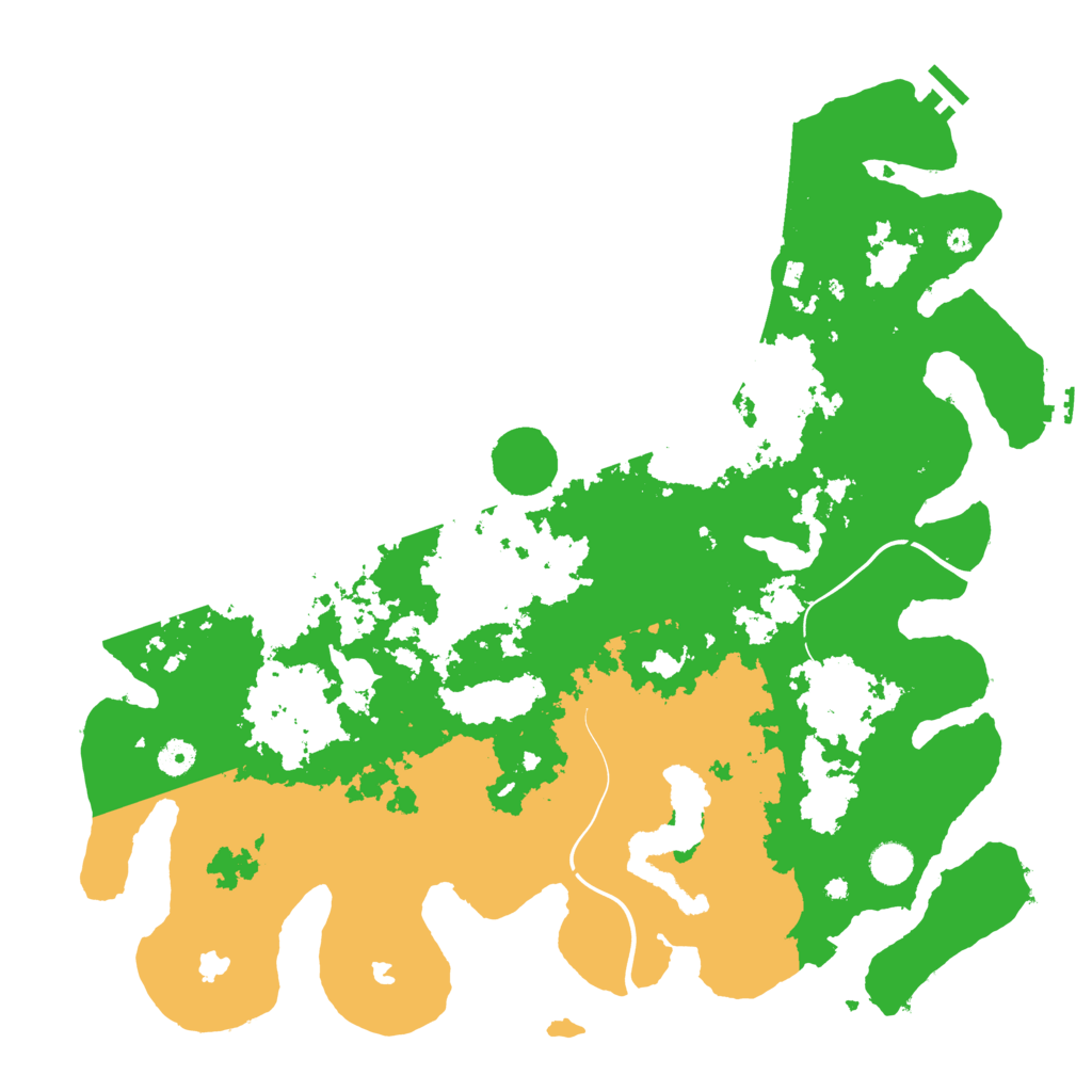 Biome Rust Map: Procedural Map, Size: 4500, Seed: 6313682