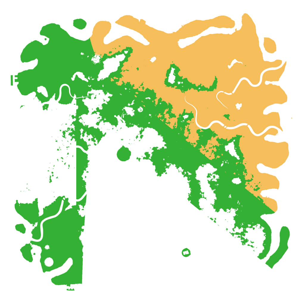 Biome Rust Map: Procedural Map, Size: 6000, Seed: 754308