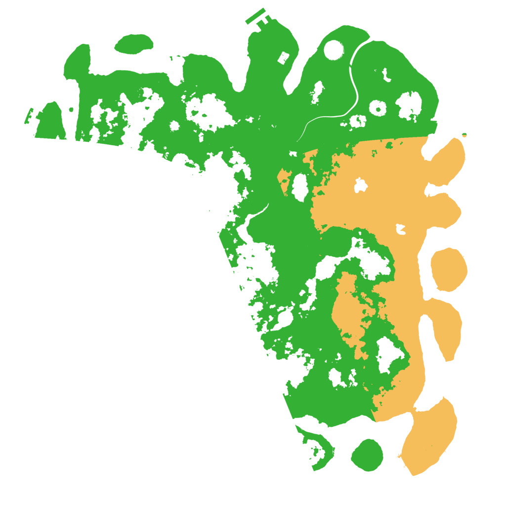 Biome Rust Map: Procedural Map, Size: 4500, Seed: 2043514