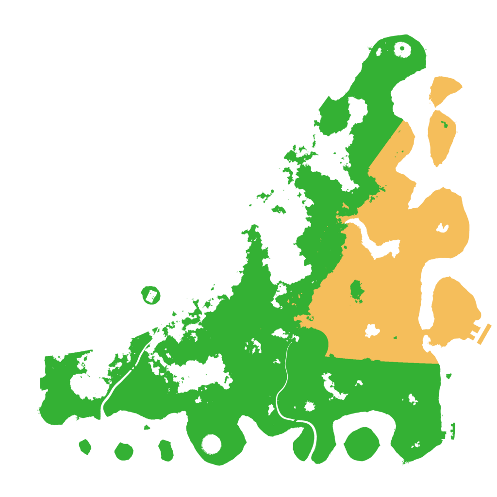 Biome Rust Map: Procedural Map, Size: 4500, Seed: 5335492