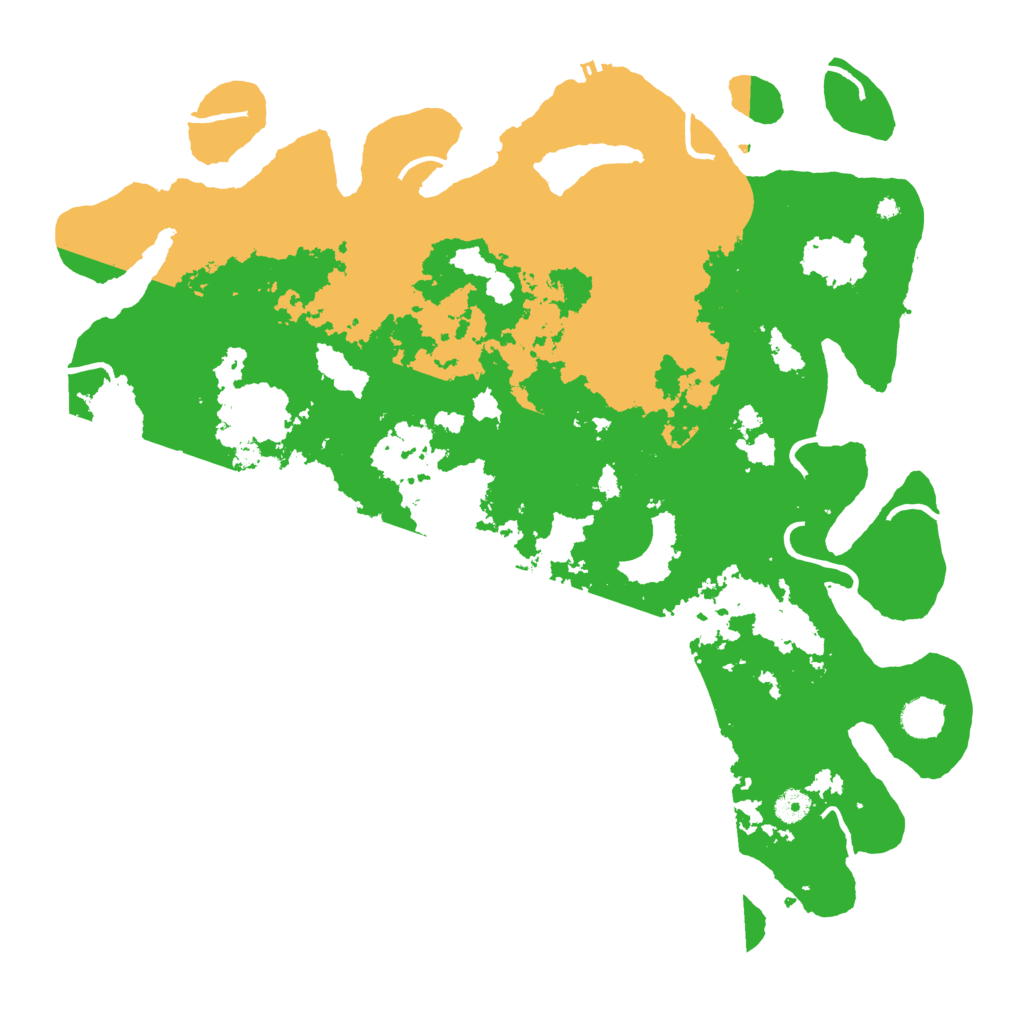 Biome Rust Map: Procedural Map, Size: 4500, Seed: 4179174