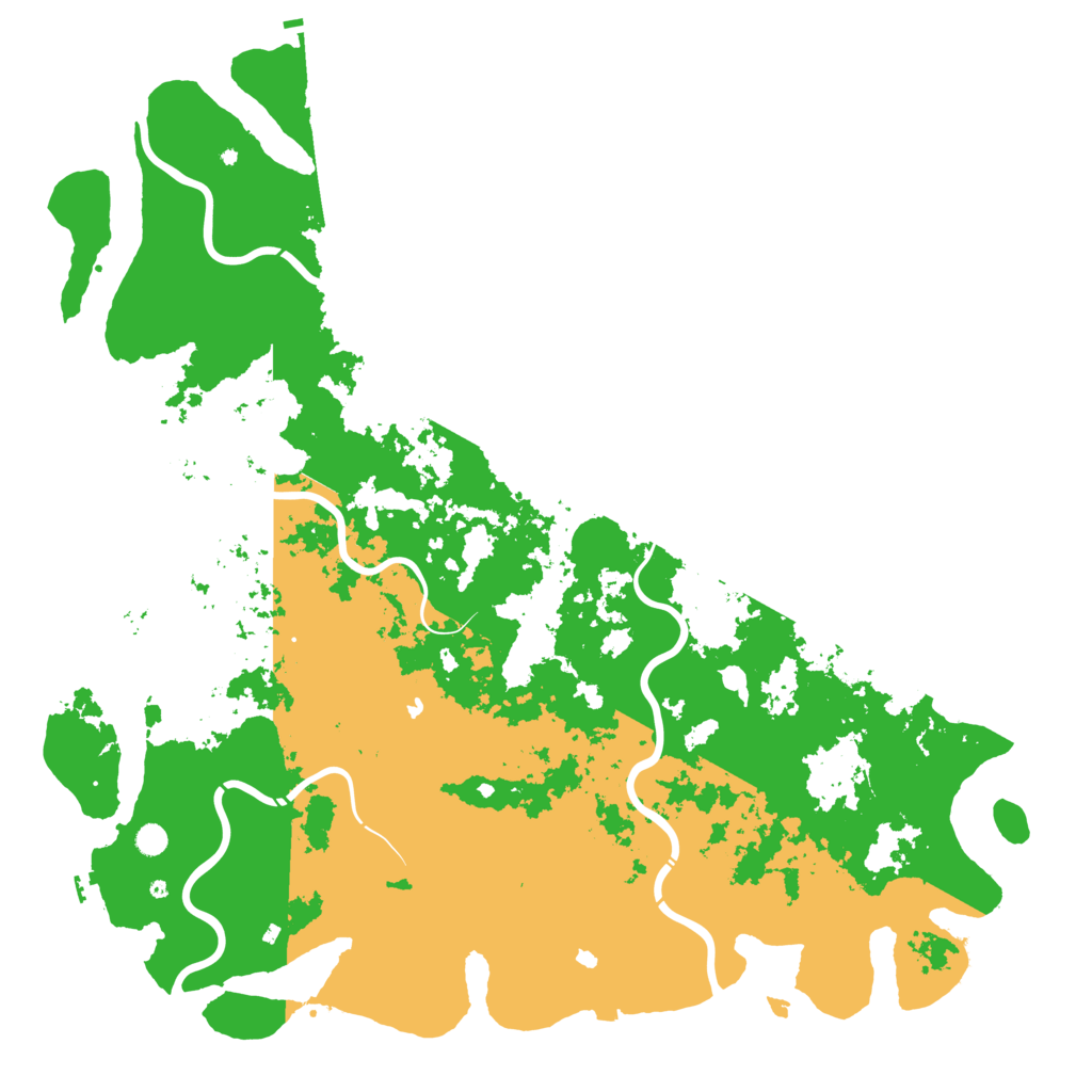 Biome Rust Map: Procedural Map, Size: 6000, Seed: 552555