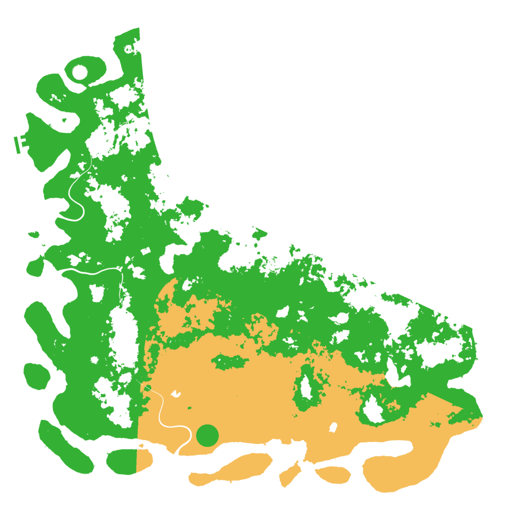 Biome Rust Map: Procedural Map, Size: 6000, Seed: 904350