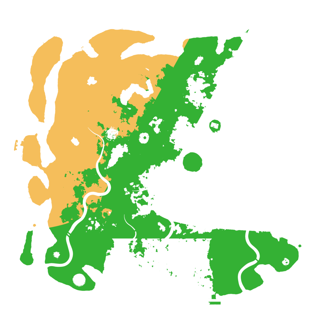 Biome Rust Map: Procedural Map, Size: 4500, Seed: 409377