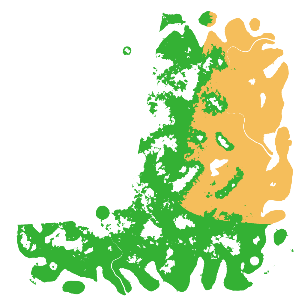 Biome Rust Map: Procedural Map, Size: 6000, Seed: 813241