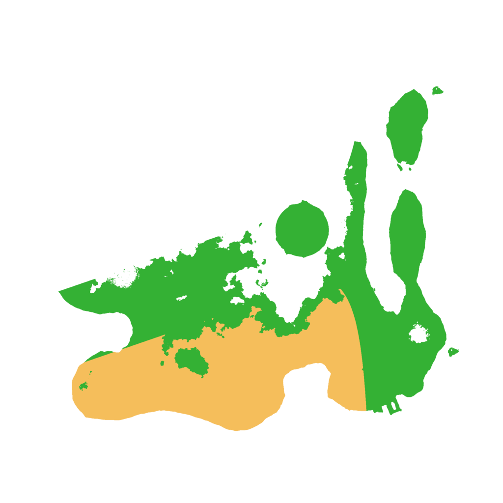 Biome Rust Map: Procedural Map, Size: 2500, Seed: 648252