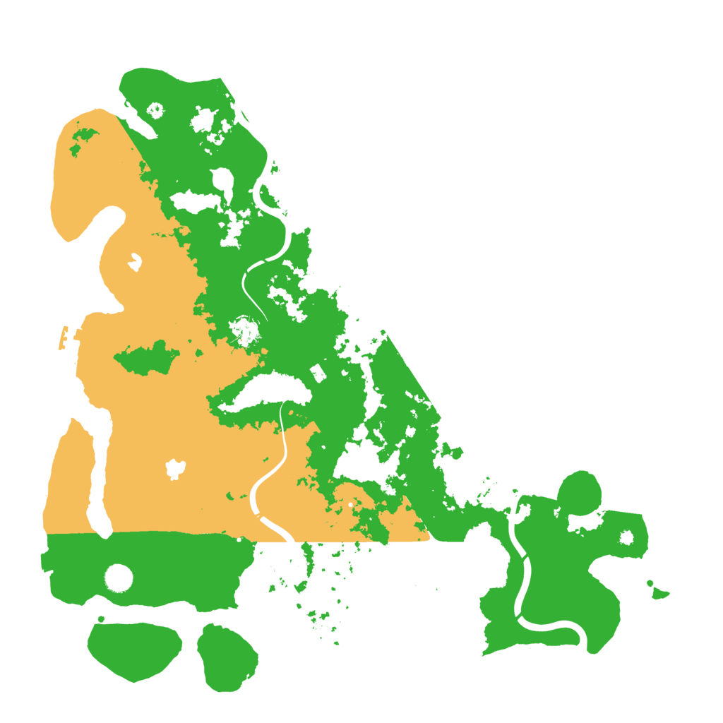 Biome Rust Map: Procedural Map, Size: 4500, Seed: 372256