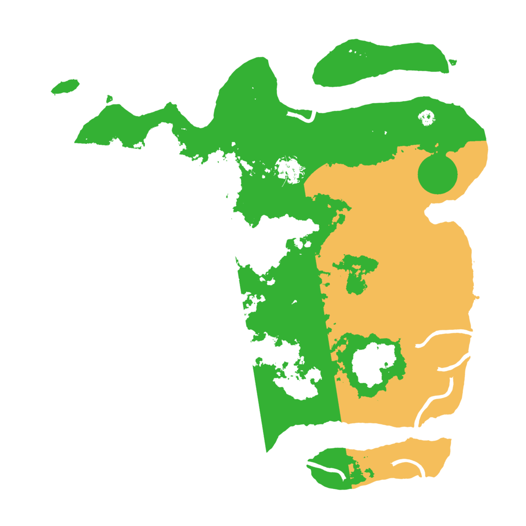 Biome Rust Map: Procedural Map, Size: 3500, Seed: 84684612