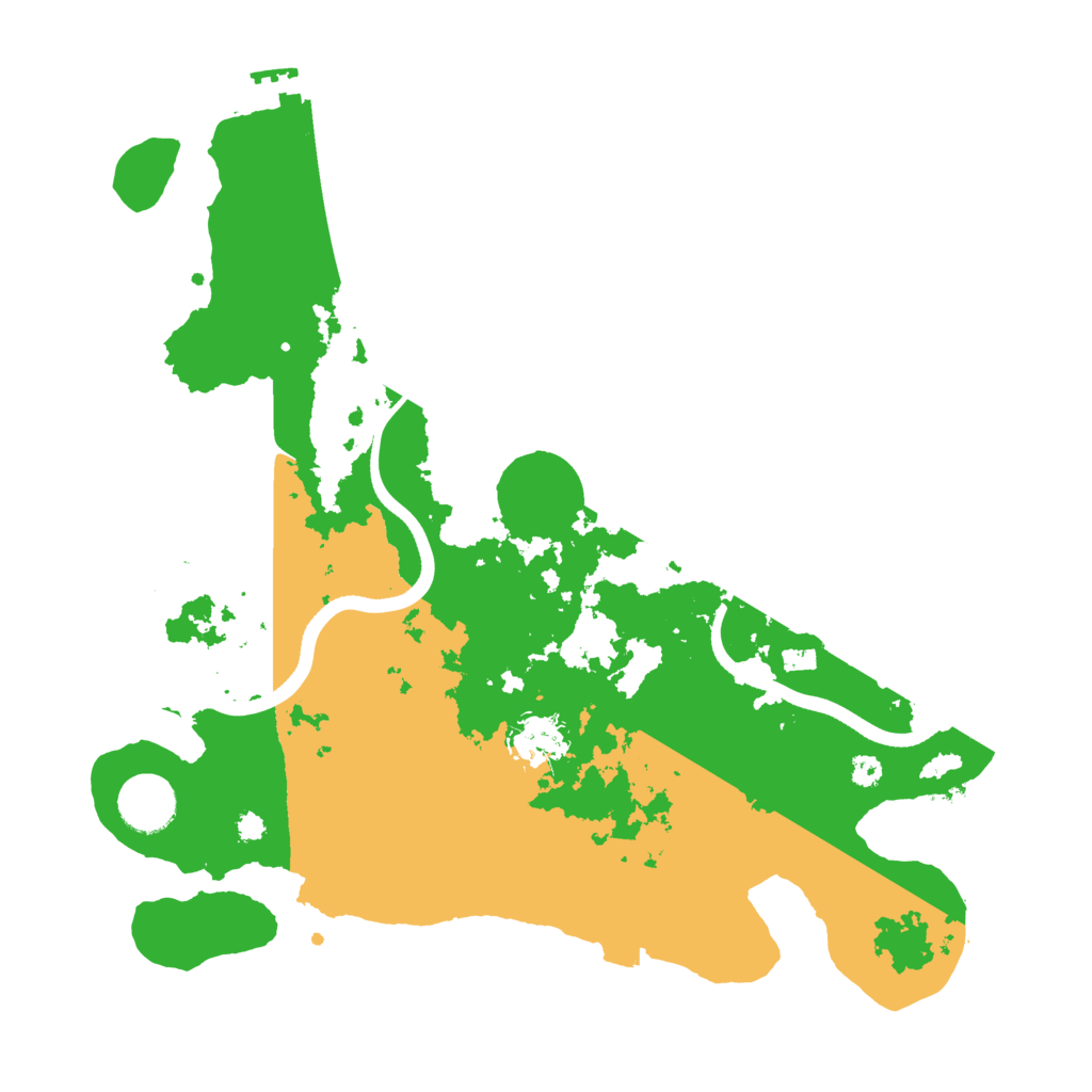 Biome Rust Map: Procedural Map, Size: 3500, Seed: 302137710