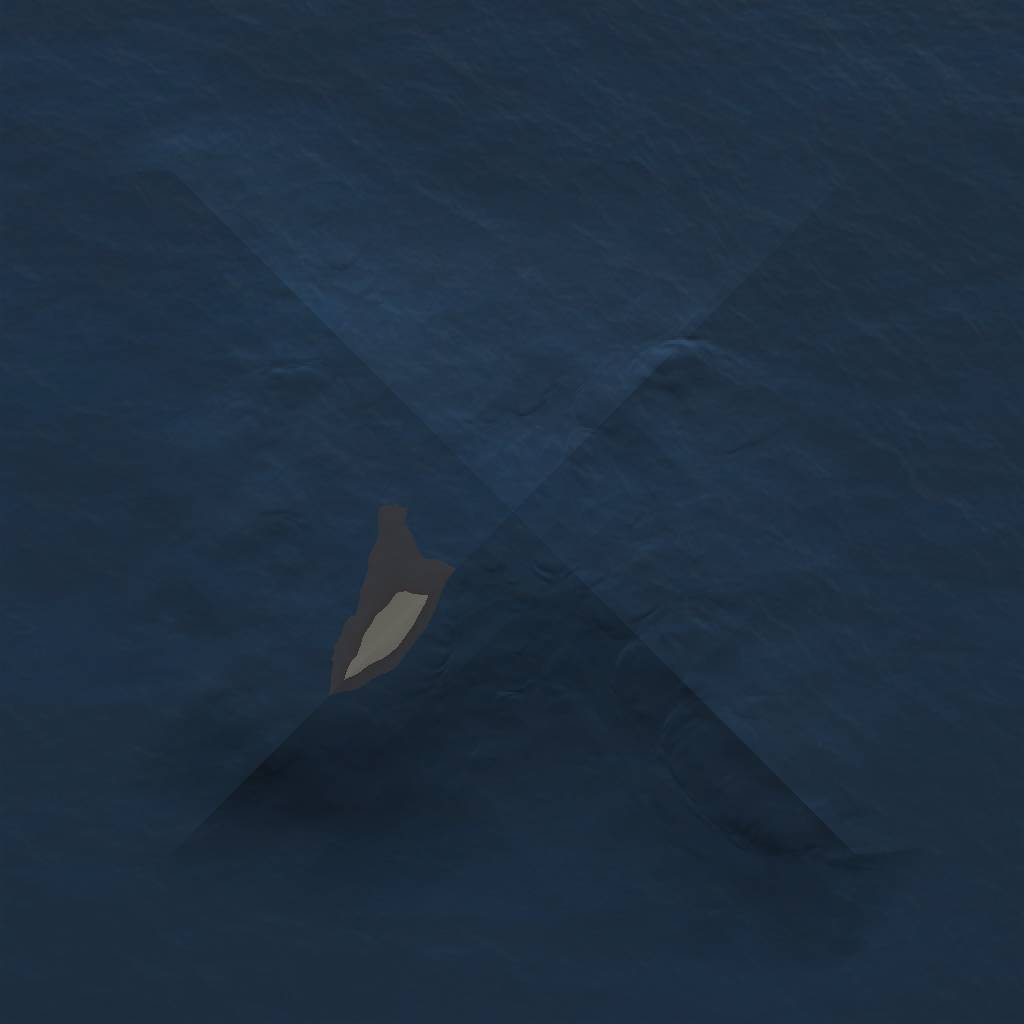 Rust Map: Barren, Size: 1000, Seed: 2000, 2 Monuments