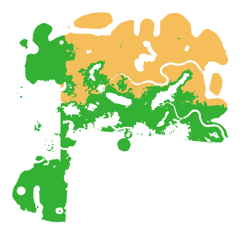 Biome Rust Map: Procedural Map, Size: 5000, Seed: 1234567899