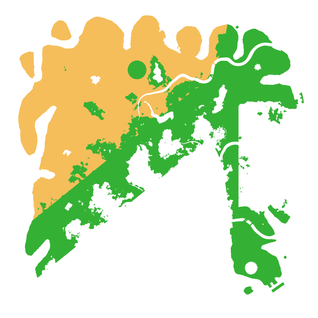 Biome Rust Map: Procedural Map, Size: 4500, Seed: 258156