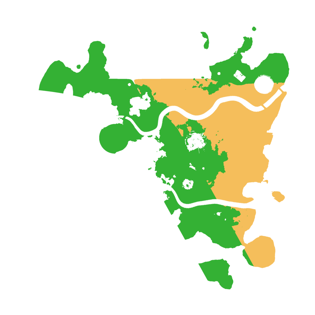 Biome Rust Map: Procedural Map, Size: 3000, Seed: 58058