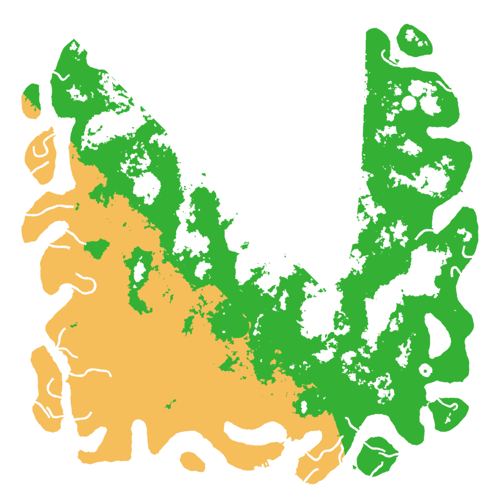 Biome Rust Map: Procedural Map, Size: 6000, Seed: 66143311