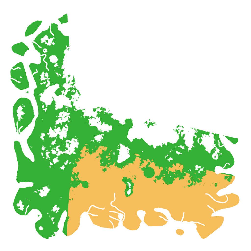 Biome Rust Map: Procedural Map, Size: 6000, Seed: 6597