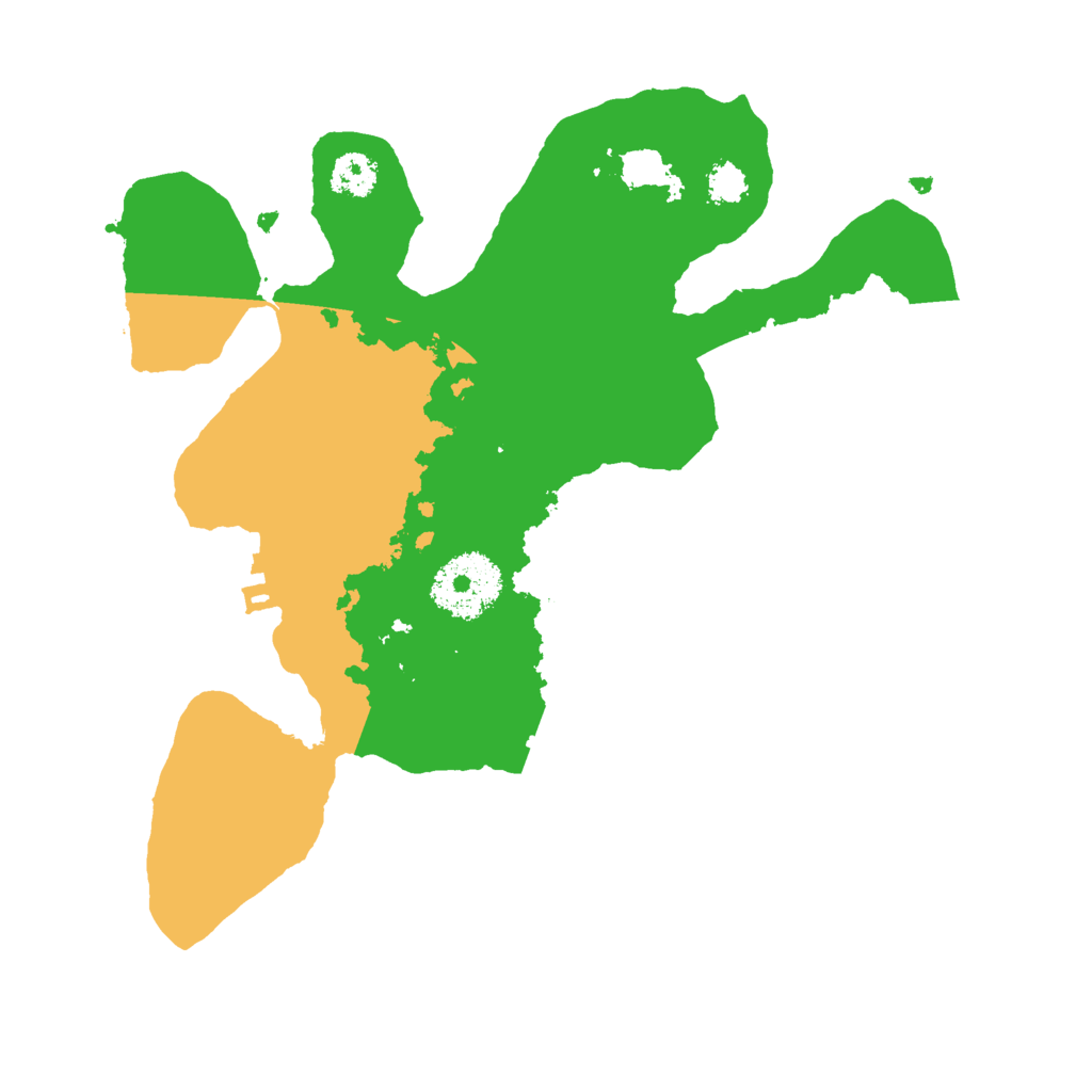 Biome Rust Map: Procedural Map, Size: 2500, Seed: 121282