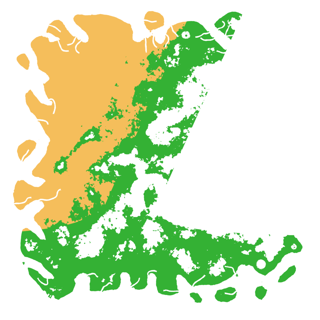 Biome Rust Map: Procedural Map, Size: 6000, Seed: 25