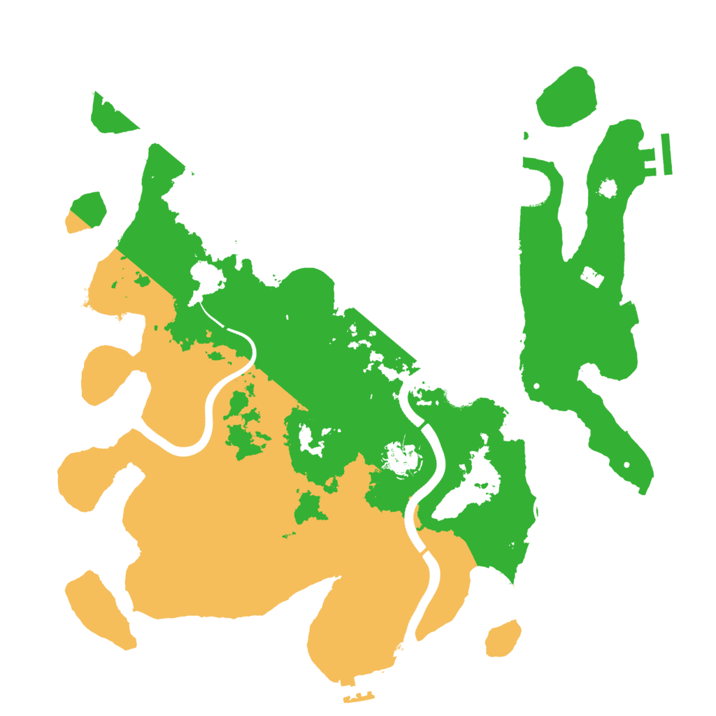 Biome Rust Map: Procedural Map, Size: 3500, Seed: 67560439