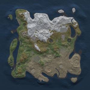Thumbnail Rust Map: Procedural Map, Size: 3500, Seed: 265, 17 Monuments