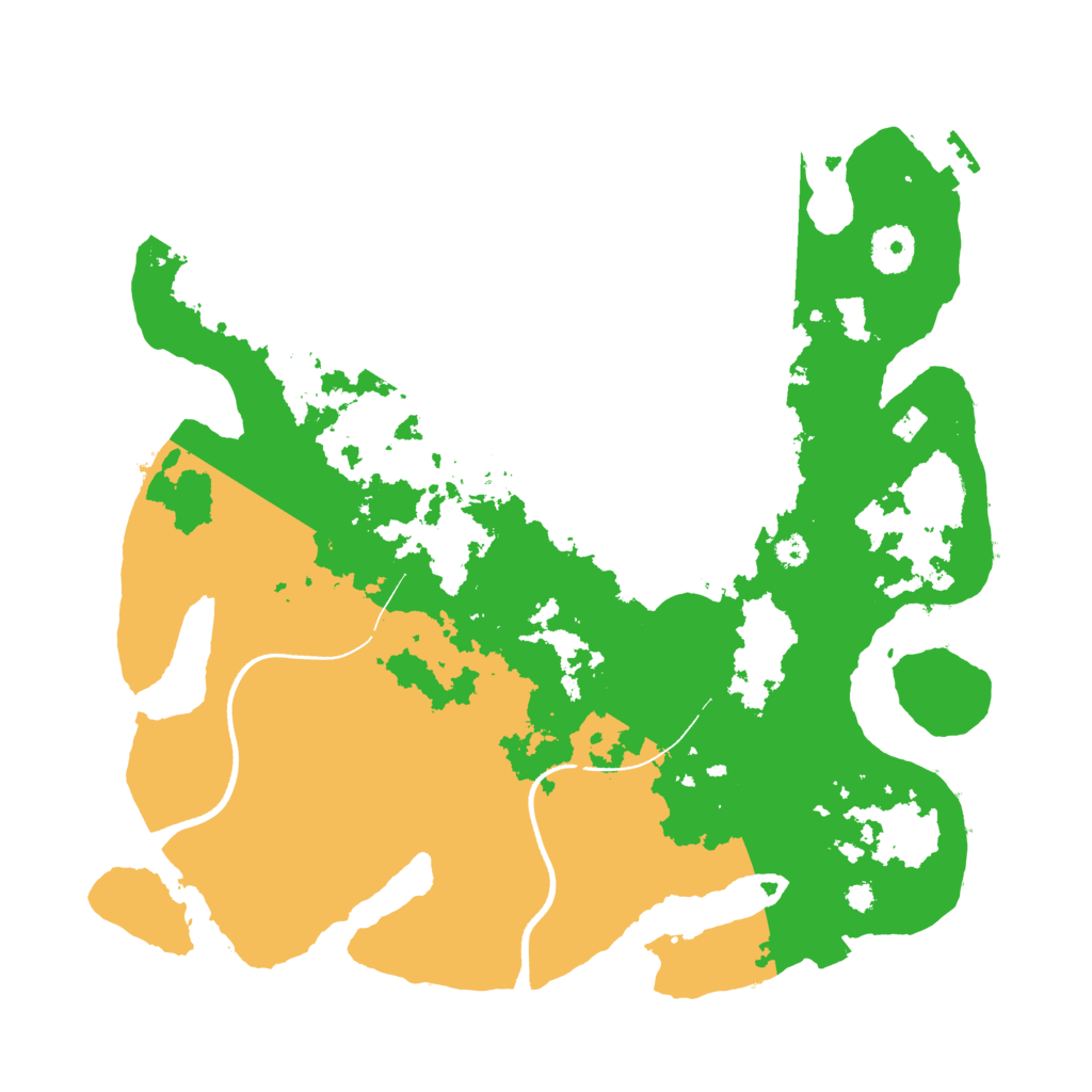 Biome Rust Map: Procedural Map, Size: 3500, Seed: 1623156