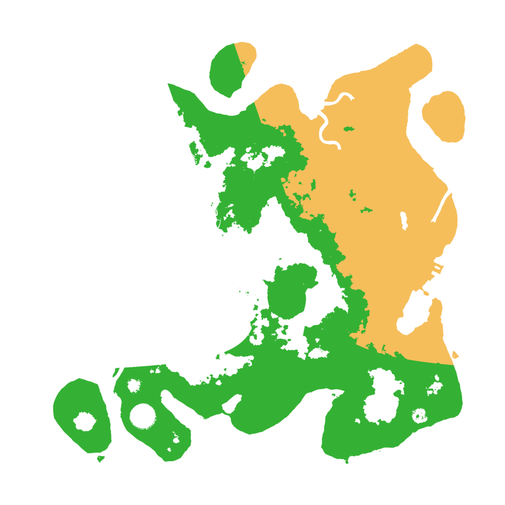 Biome Rust Map: Procedural Map, Size: 3500, Seed: 2043