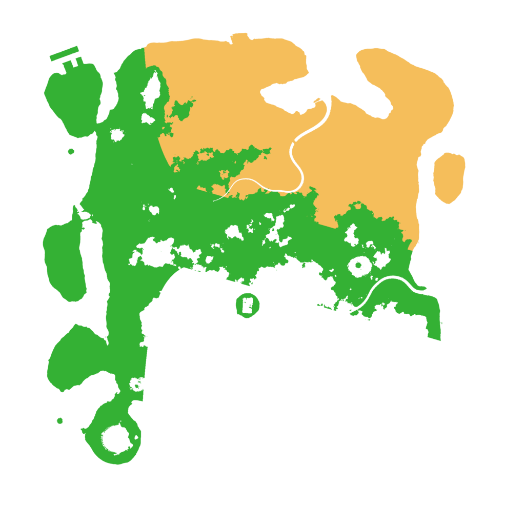 Biome Rust Map: Procedural Map, Size: 3600, Seed: 59412