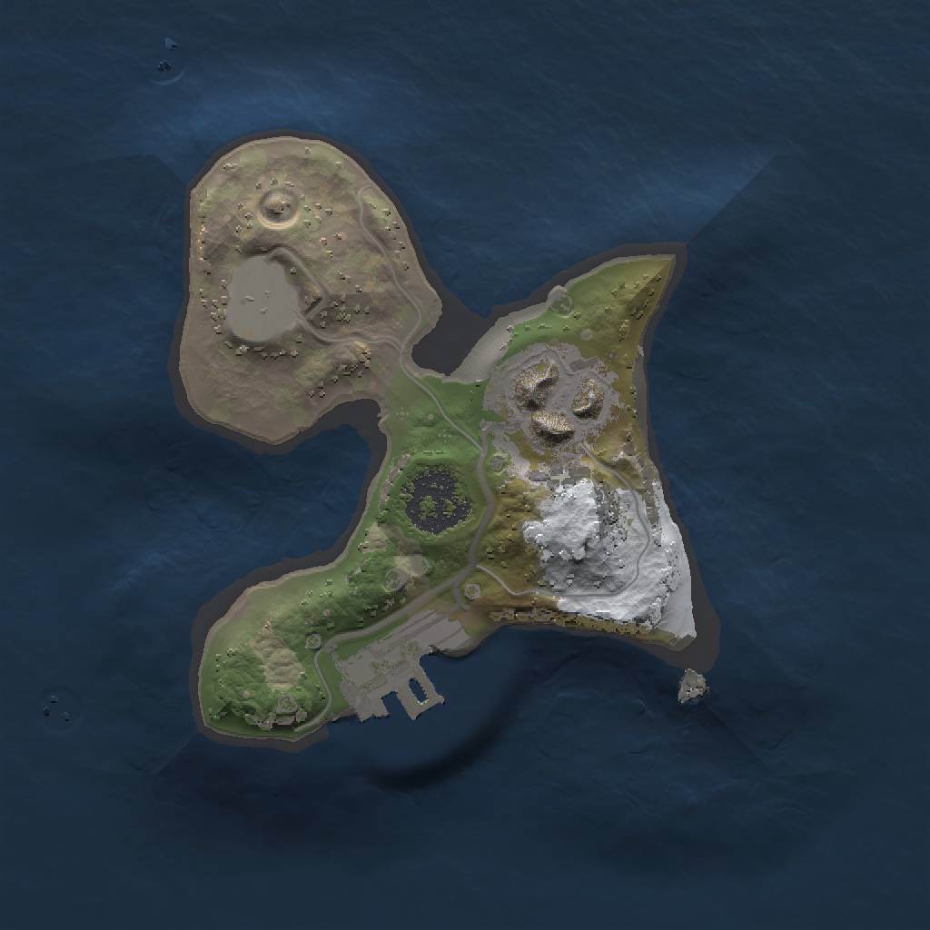 Rust Map: Procedural Map, Size: 1500, Seed: 23756, 6 Monuments