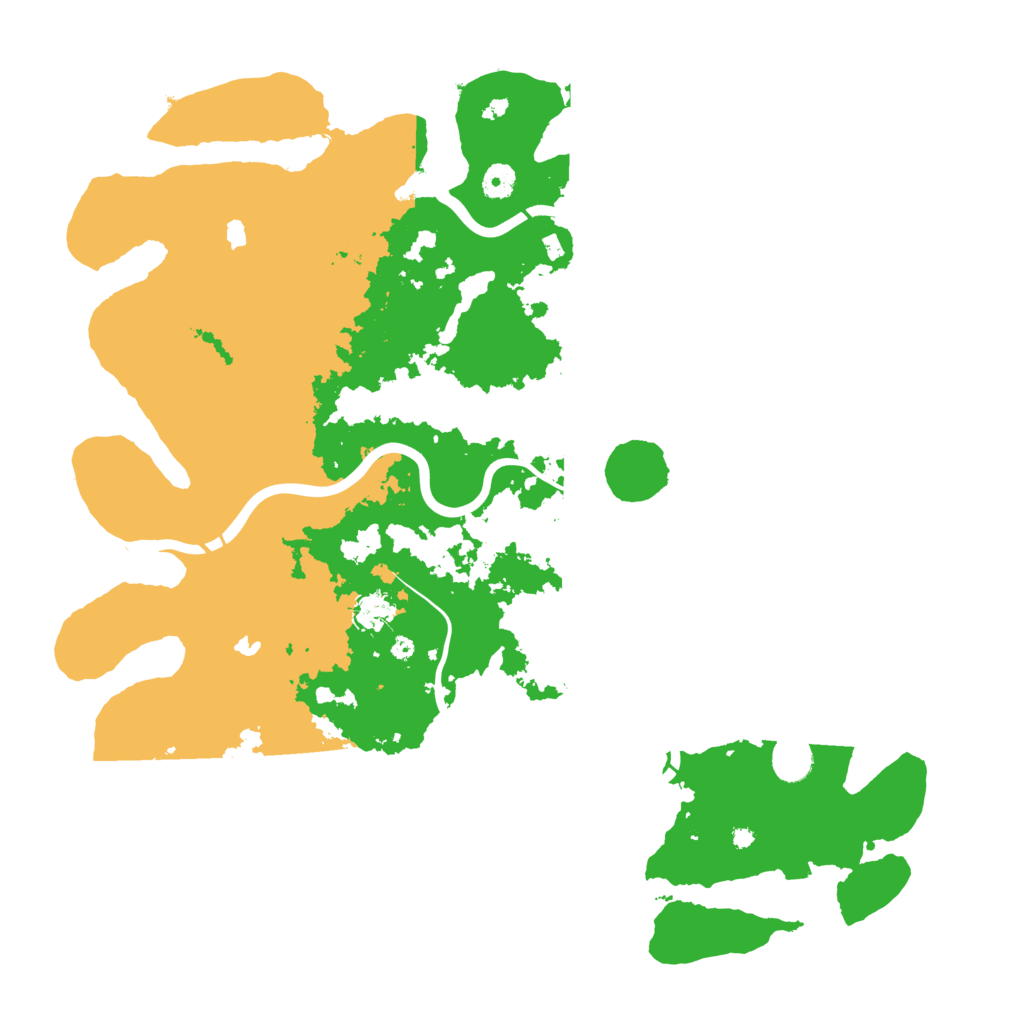 Biome Rust Map: Procedural Map, Size: 4500, Seed: 9999999