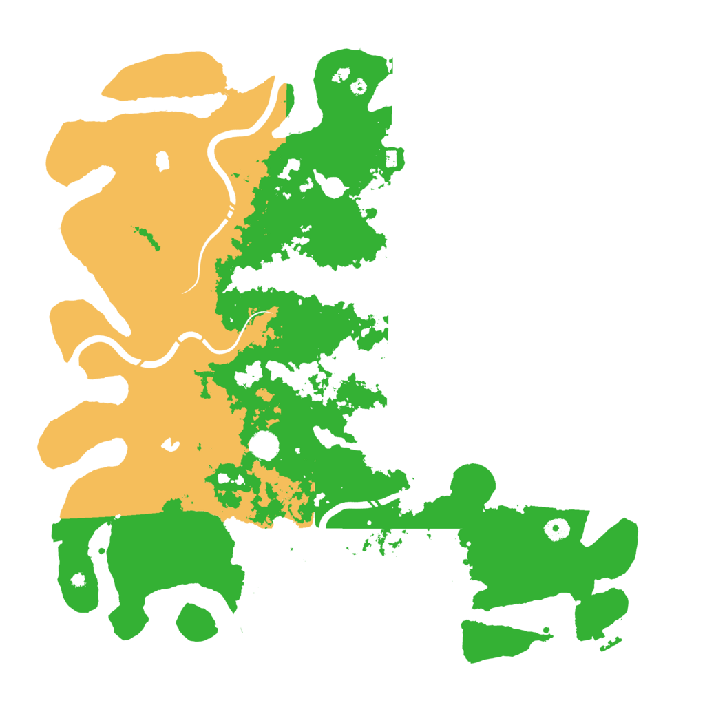 Biome Rust Map: Procedural Map, Size: 4500, Seed: 9999999