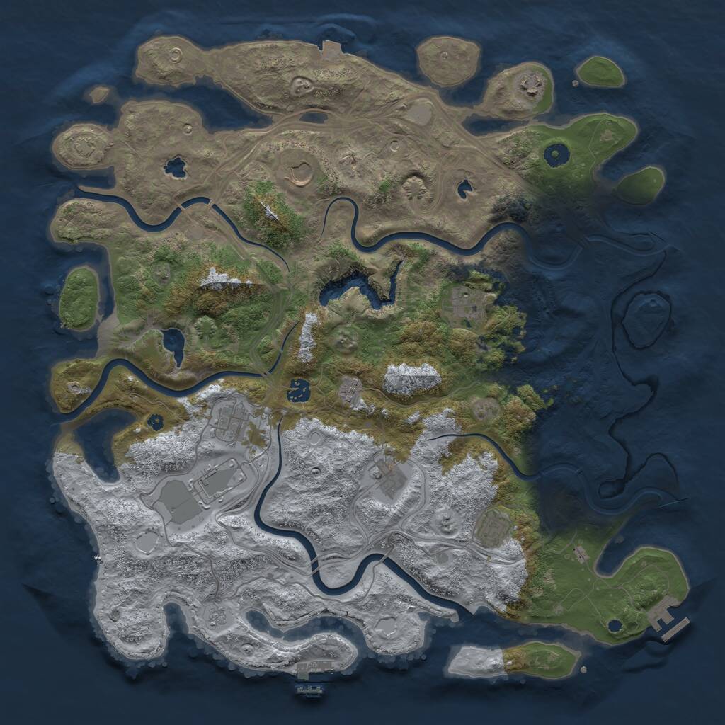 Rust Map: Procedural Map, Size: 4500, Seed: 1982997, 15 Monuments