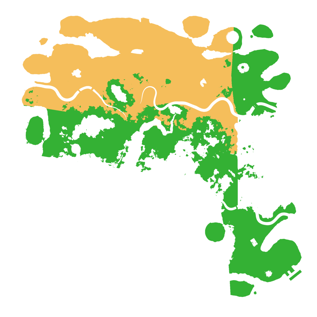 Biome Rust Map: Procedural Map, Size: 4500, Seed: 1982997