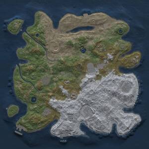 Thumbnail Rust Map: Procedural Map, Size: 3850, Seed: 1470242999, 16 Monuments