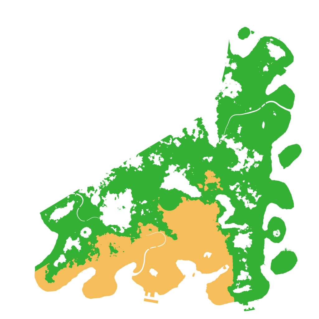 Biome Rust Map: Procedural Map, Size: 4500, Seed: 299849