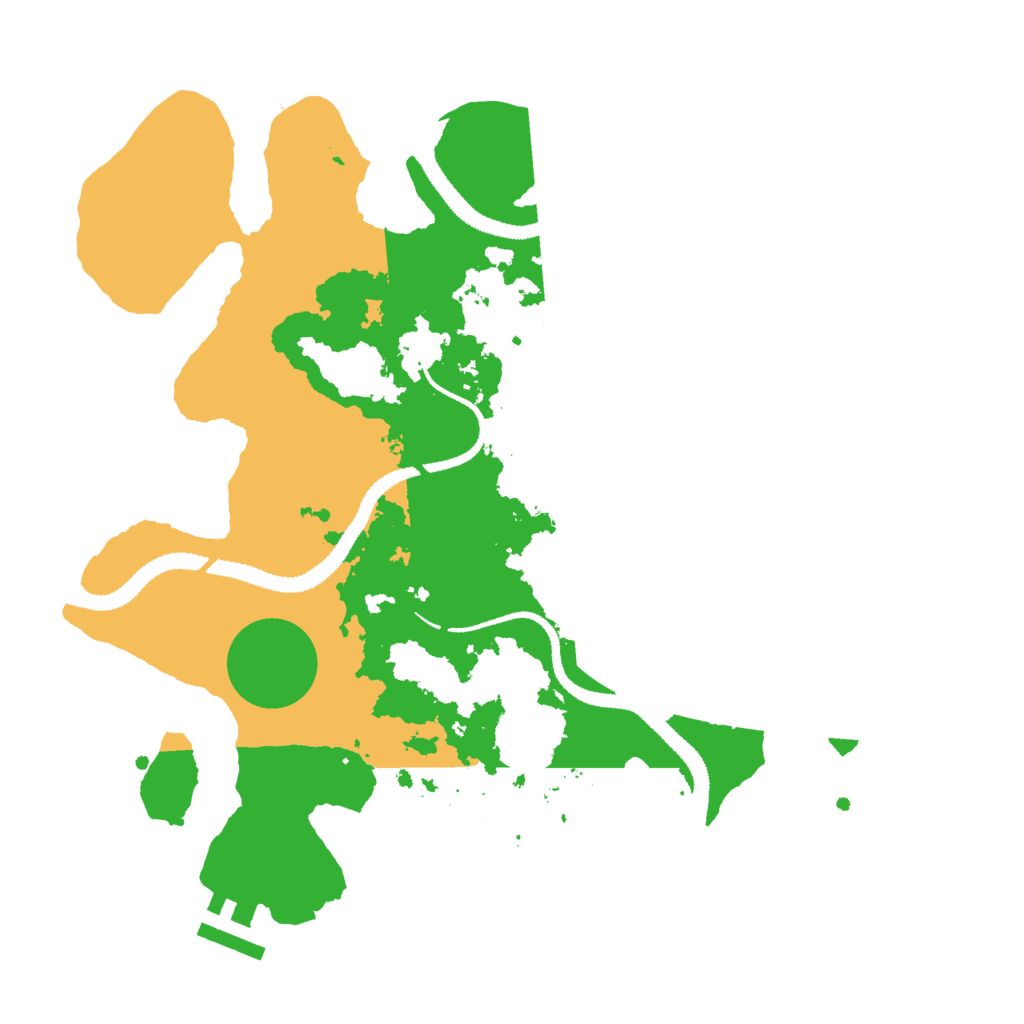 Biome Rust Map: Procedural Map, Size: 3000, Seed: 98784562