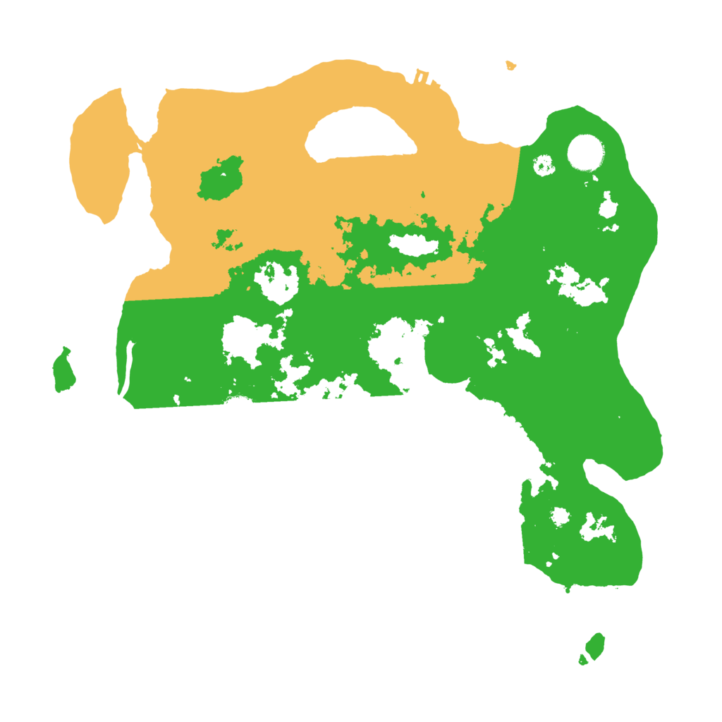 Biome Rust Map: Procedural Map, Size: 3500, Seed: 58746541