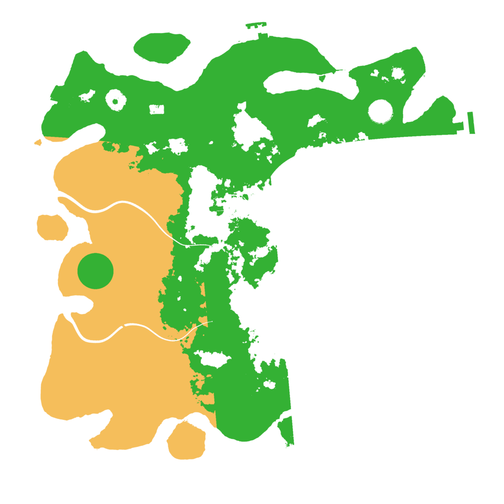 Biome Rust Map: Procedural Map, Size: 3700, Seed: 2321125